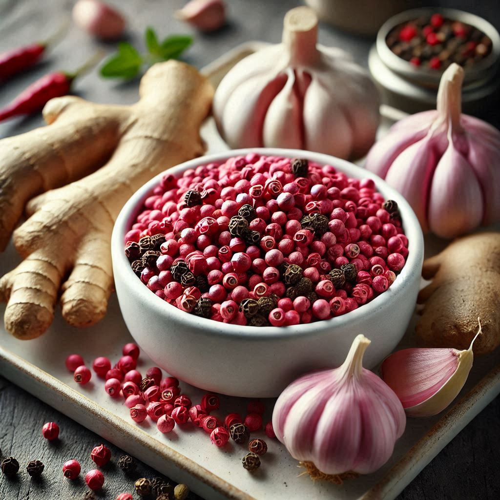 Epices rares et grains secs sélectionnés